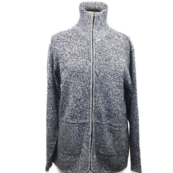 Vintage Tally HO Grey Heather Full Zip Cardigan - Picture 5 of 12